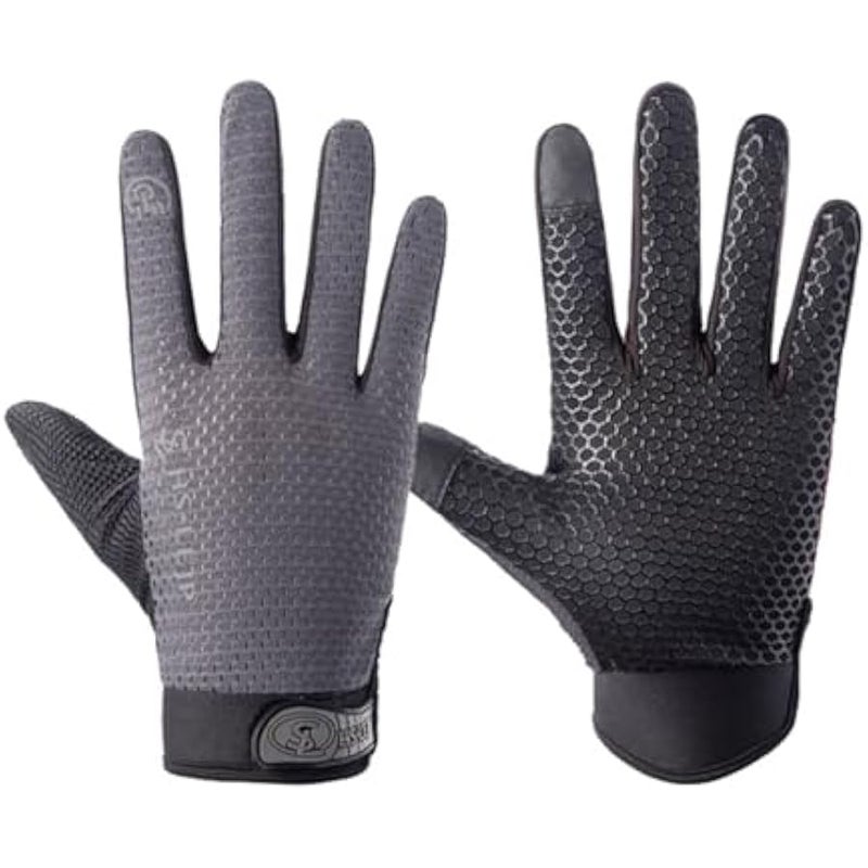 Full Finger Cycling Gloves Mountain Bike Gloves, Touchscreen MTB Gloves Racing Gloves Cycling Gloves for Men Bicycle Gloves Men & Women, Full Finger Workout Gloves - Image 1